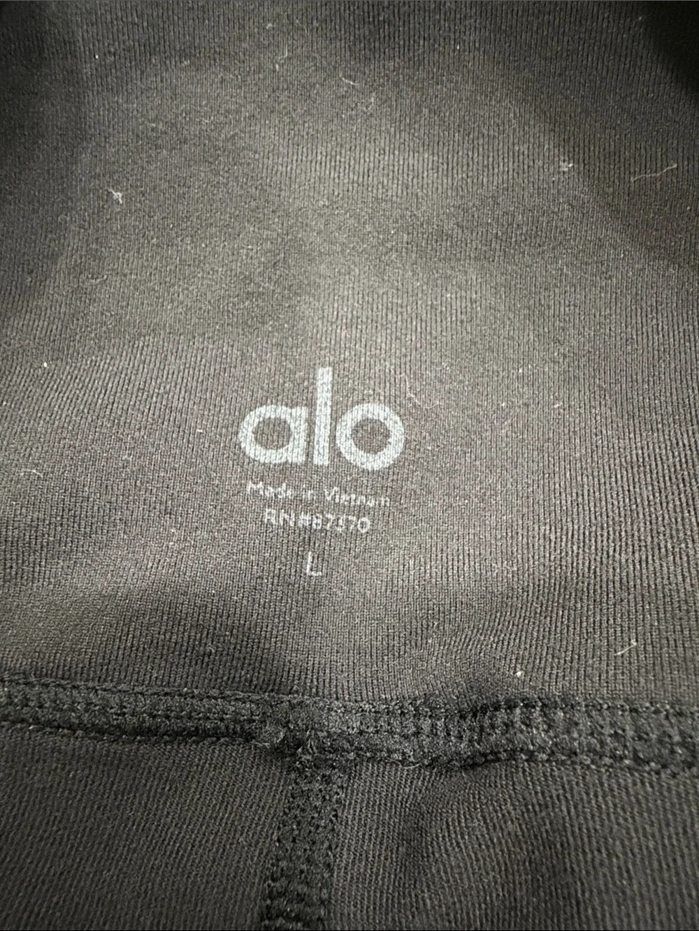 ALO Yoga Black Seam-Detail Active Leggings